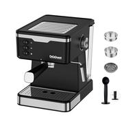 DIGIQUEST Pocia Coffy Macchina da Caffè Espresso | 20 Bar | Compatibile con Caffè in Polvere e Cialde | Funzione Cappuccino, Vapore e Acqua Calda