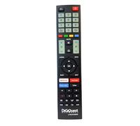 Digiquest Telecomando compatibile con TV a marchio TELEFUNKEN, VESTEL e BEKO | Tasti fluorescenti e dedicati alle piattaforme streaming I Già configurato e pronto all'uso