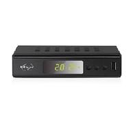 Digiquest Twin Tuner REC - Decoder Digitale Terrestre DVB-T2, Full HD, Funzione di Videoregistratore, Timeshift, Alimentazione 12V, Small Edition, Compatto, Nero
