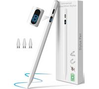Digiroot Penna stilo per Android, pennino capacitivo con display LED di alimentazione, penna per tablet compatibile con Samsung/Huawei/Lenovo/Xiaomi, penna intelligente magnetica per iPhone, Android e