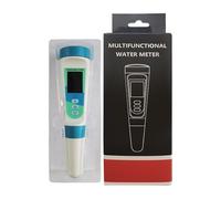 Digital 4 - in - 1 Contenuto di Sale per Pool di acquari - Kit di Temperatura EC del Tester Sale | Strumento di Test Digitale | Dispositivo di misurazione della qualità 'Acqua Multifunzione, s