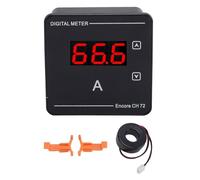 Digital AC Ammeter,1-120A Measurement Range,Backlit Display LED Screen,Embedded Installation AC Current Meter,No External Power Needed