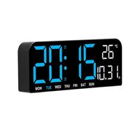 Digital Alarm Clock, Bedside Clock Display, USB Charger Clock, Modern LED Clock, Bedroom Wall Clock, Large LED Display Customizable Alarm Sounds Sleek Modern Design for Travel Wall Shelf Desk