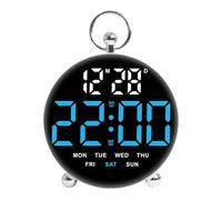 Digital Alarm Clock - LED Display with Dimmable Brightness, Alarm & USB Charging, Bedside Desk Clock for Kids, Adults, Bedroom, Dorm, Nightstand, Travel & Home