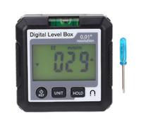 Digital Angle Finder 4x90 gradi Base magnetica Inclinometro arancione Box a livello digitale con display LCD per automobili in legno e macchinari (In bianco e nero)