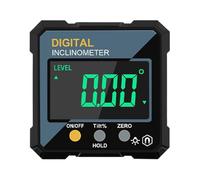 Digital Angle Finder - Strumento di visualizzazione per una misurazione accurata, base magnetica con LED, strumento idraulico compatto per officina o miglioramento della casa, 2.28x2.28x0,98 pollici