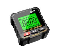 Digital Angle Gauge, Angle Finder, Mini Protractor, Backlit Display Tool, Magnetic Base Feature, Lightweight Unit, Construction Alignment Use, 2.56 X 2.56 X 1.26 Inches