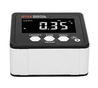 Digital Angle Gauge LCD Protractor Inclinometer Inclination Box 4x90 IP54 White on Black for accuracy Measurement in Various Scenarios