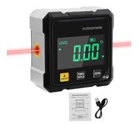 Digital Angle Gauge, Table Saw Miter Protrattore, Box Level Measuring, Digital Inclinometer | Degree Angle Finder | Level Measuring Tool For Stud Miter Saw Compass Car Machinery Table Construction