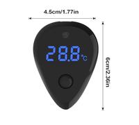 Digital Aquarium Temperature Monitor, LED Display Touch Control, ABS Accurate Meter for Aquatic Turtles, Fish Tanks, Pet Stores, Exhibits, Public Aquariums, Easy Setup, Real-Time Readings, 6x4.5x1cm