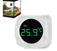 Digital Aquarium Thermograph - 11 g LED Display Electronic Underwater Thermograph | Tipo-c Ricaricabile Acquario Temperature Measurement for Fish, Axolotl, Turtle Oro Acquatic