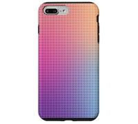 Digital Aura Gradient Pink Orange Purple Pixel Energy Design Custodia per iPhone 7 Plus/8 Plus