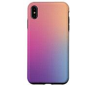 Digital Aura Gradient Pink Orange Purple Pixel Energy Design Custodia per iPhone XS Max