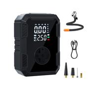 Digital Auto Inflator - Precise Tire Pump | Portable Compressor with LED Lighting for SUV Sedan, Motorcycle Tires, Basketballs, Footballs, Pool Floats, Fast Inflatable Toys for Outdoor Use