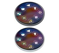 Digital Badge Pin - 1.85 Inch HD Display Pin | Touchscreen LED Programmabile Badge | Ricaricabile Video Photo LCD For Concerti, Cosplay, Anime, Calcio Fan - GIF Display, Se référer à la description
