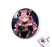 Digital Badge Pin Touchscreen LED Display Dynamic Brooch Name Tag | Dynamic LED Badge Pin Offers A Touchscreen Display For Visual Messages | Digital Brooch For Meetings, Exhibition