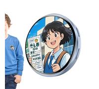 Digital Badge, Smart Rechargeable LED Wearable Badge for Photo Video Display, Programmable Animation and Custom Text, Cool Accessory for Anime Fans Collectors Teens Adults Daily Travel Holiday