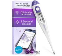 Digital Basal Thermometer, 1/100th Degree High Precision, Quick 60-Sec Reading, Memory Recall, Accurate BBT Thermometer for Natural Ovulation Tracking by iProven