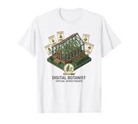 Digital Botanist Aesthetic - Virtual Homesteading Garden Maglietta