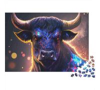 Digital Bull Art 1000 Pezzi Cartone Spesso Set Di Puzzle Jigsaw Collettori Impossibile Difficile Sfida Del Gioco Educativo 70x50cm/1000pcs