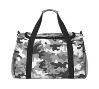 Digital Camo stampa Grande Tela Viaggio Duffel Bag Weekender Borse per le Donne Pernottamento Bag Carry On Tote Bag, nero, Taglia unica