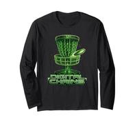Digital Chains Disc Golf Cyber Gamer Gift Tee Men Maglia a Manica