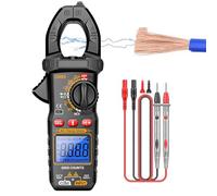 Digital Clamp Meter - Clamp Meter | Temperature Tester | Multifunctional Digital Clamps Meters | Voltage Tester With Flashlight Backlight 6000 Counts For Current DC/AC Voltage Capacitance Resistance