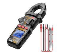 Digital Clamp Meter, Voltage Tester, Multifunctional Meter with Flashlight and Backlight, 6000 Counts for DC/AC Voltage, Capacitance, Resistenza, Temperatura, 7,28 x 2,8 x 1,38 pollici