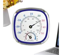 Digital Climate Gauge - Desktop Humidity Monitor, Compact Sensor With Clear Display, Indoor Environment Reader, Weather Meter With Modern Style, Room Monitor For Home Office