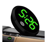 Digital Clock - 4,6 cm LED Electronic Clock | Round Lega Touch Luminous Creative Display | Car Dashboard Time Display, Splash Resistant | Modern Fashionable Home Office Gift, NumberDisplay