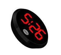 Digital Clock - 4,6 cm LED Electronic Clock | Round Lega Touch Luminous Creative Display | Car Dashboard Time Display, Splash Resistant | Modern Fashionable Home Office Gift, NumberDisplay