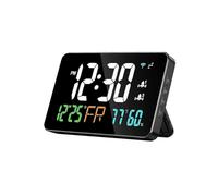 Digital Clock Alarm Clock WiFi Clock, Extra Large Letters, Temperature and Humidity, Calendar, Week