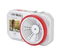 Digital Compact Camera, 4K 64MP 18X Digital Zoom AutoFocus con Doppio Schermo per Selfie Vlog Point e Fotocamera Spara JPG/MOV per la Fotografia di Viaggio Scolastica (SILVER)