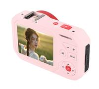 Digital Compact Camera, 4K 64MP 18X Digital Zoom AutoFocus con Doppio Schermo per Selfie Vlog Point e Fotocamera Spara JPG/MOV per la Fotografia di Viaggio Scolastica (PINK)