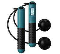 Digital Counting Jump Rope - Cordless Weighted Skipping Trainer, Portable Cardio Exercise Equipment | Adjustable Fitness Workout Tool for Men Women Home Gym Endurance Training