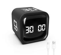 Digital Cube Pomodoro Timer Desk Rechargeable Productivity Timer 5/10/30/60min