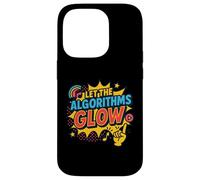 Digital Culture Design Let the Algorithms Glow, multicolore Custodia per iPhone 14 Pro