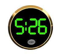Digital Dashboard Clock - Touch Screen Round Car Clock, Stylish Automotive Accessory for SUV Sedan Small Car RV Truck, Compact Design Easy Installation Dashboard Display Modern Appearance and LED Time