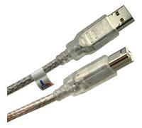 Equip USB Kabel 2.0 A-B St/St 5.0m transparent Pol NUOVO