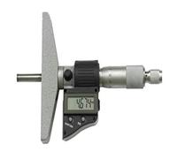 Digital Depth Micrometer 0-25mm Electronic Depth Gauge with LCD Screen | Ratchet and Locking Device, Stainless Steel Measuring Tool