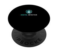 Digital Detective Cybersecurity IT Specialist Analista Tech PopSockets PopGrip Adesivo