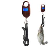 Digital Fish Scale - Fish Scale | Portable Fishing Scales | Portable Digital Fishing Scales with High Precision Measure | Electronic Fishîng Scalê Controller Stores Up to 25kg | Hanging Hook Scalê