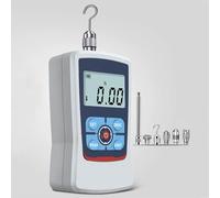 Digital Force Gauge, Portable Push Pull Meter, with 5 Kinds of Probe and Extension Rod, Real-Time/Peak/First Peak Modes, LCD Backlit Display, for Tension & Compression Testing(200N)