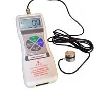 Digital Force Gauge with External Sensor - Push-Pull Dynamometer Tension Meter for Lab Tension and Load Tests - Rechargeable, Real-time/Peak Mode, Data Output, 3 Measurement Units(200N)
