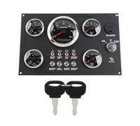 Digital Gauge Cluster Panel | 5 - in - 1 Display RPM Fuel Level Oil Pressure Water Temp Voltage | 7 Color Backlight for RV/Boat/Yacht