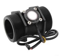 Digital Hall Effect Water Flow Meter Dn40 Dn50 Nylon Construction Pulse Signal Output per l'irrigazione dei terreni agricoli e la gestione delle acque comunali (DN50 Nero 2)