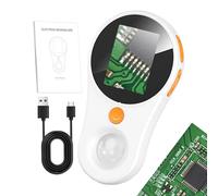 Digital Handheld Microscope - Portatile 500X Magnifying Glass, HD Screen Display Viewer, Compact Electronic Device, Easy Focus Design | Pratica Observation Tool For Students, Rocks, Hobby Insp