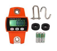 Digital Hanging Scale 300KG High Accuracy Mini Crane Scale LCD Backlit Display and Fishing Orange