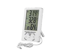 Digital Indoor/Outdoor Thermometer with Hygrometer, Clock, and C/F Switch