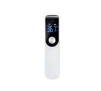 Digital Infrared Thermometer Highly Sensitive Non-Contact Body Temperature Measuring Meter Hygrometer White